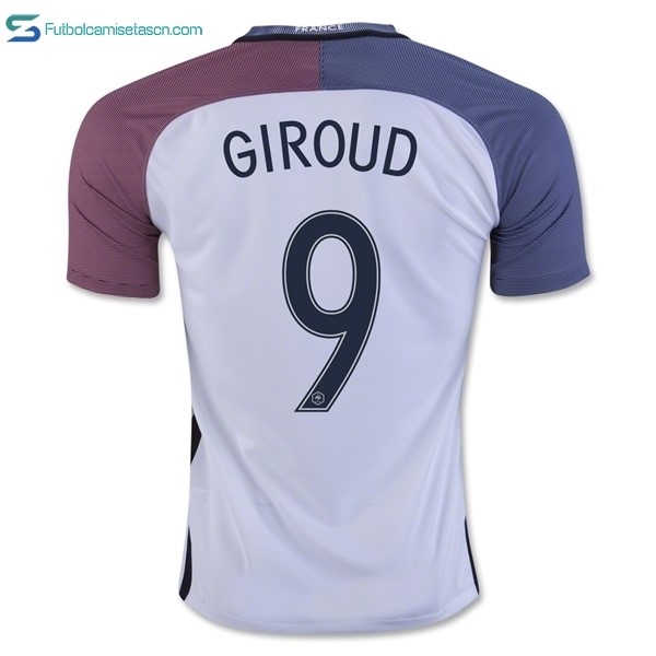 Camiseta Francia 2ª Giroud 2016